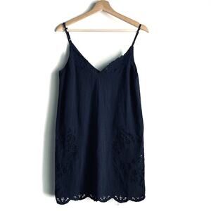 ASTR the label NWT blue lace detail strappy mini dress navy blue sz small